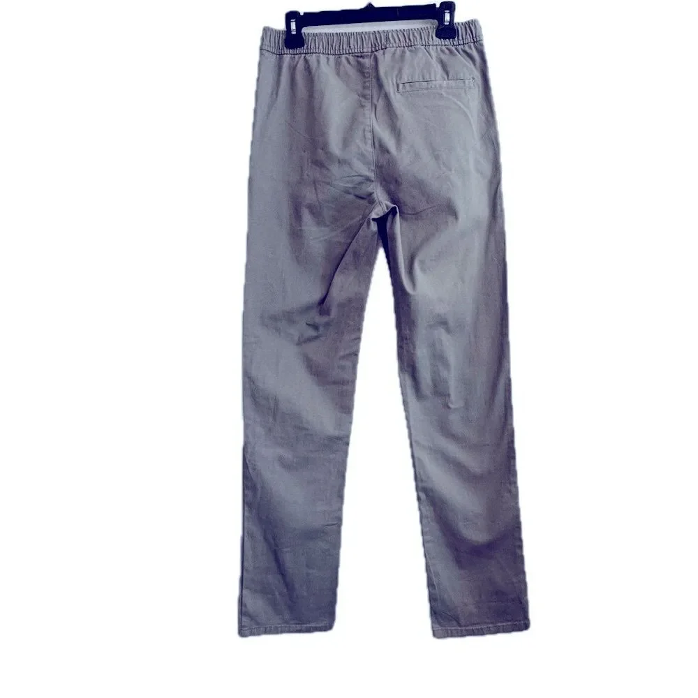 Old Navy Youth Straight Leg Pants XXL 18 Relaxed Fit Gray Turtle Dove NWT